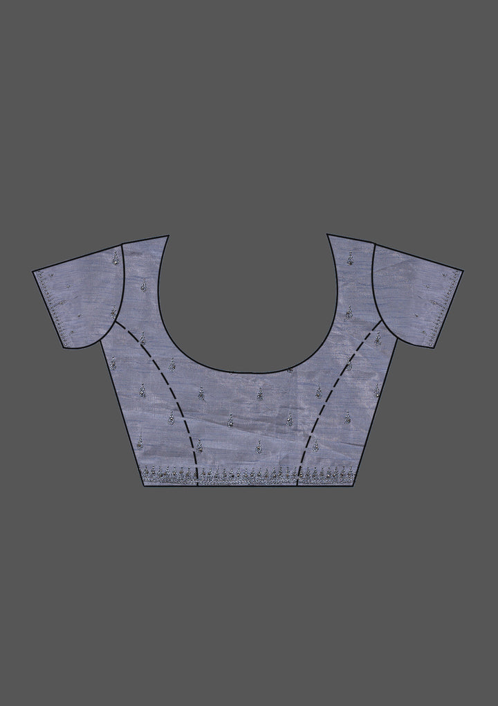 Wine Stonework Georgette Saree-Koskii