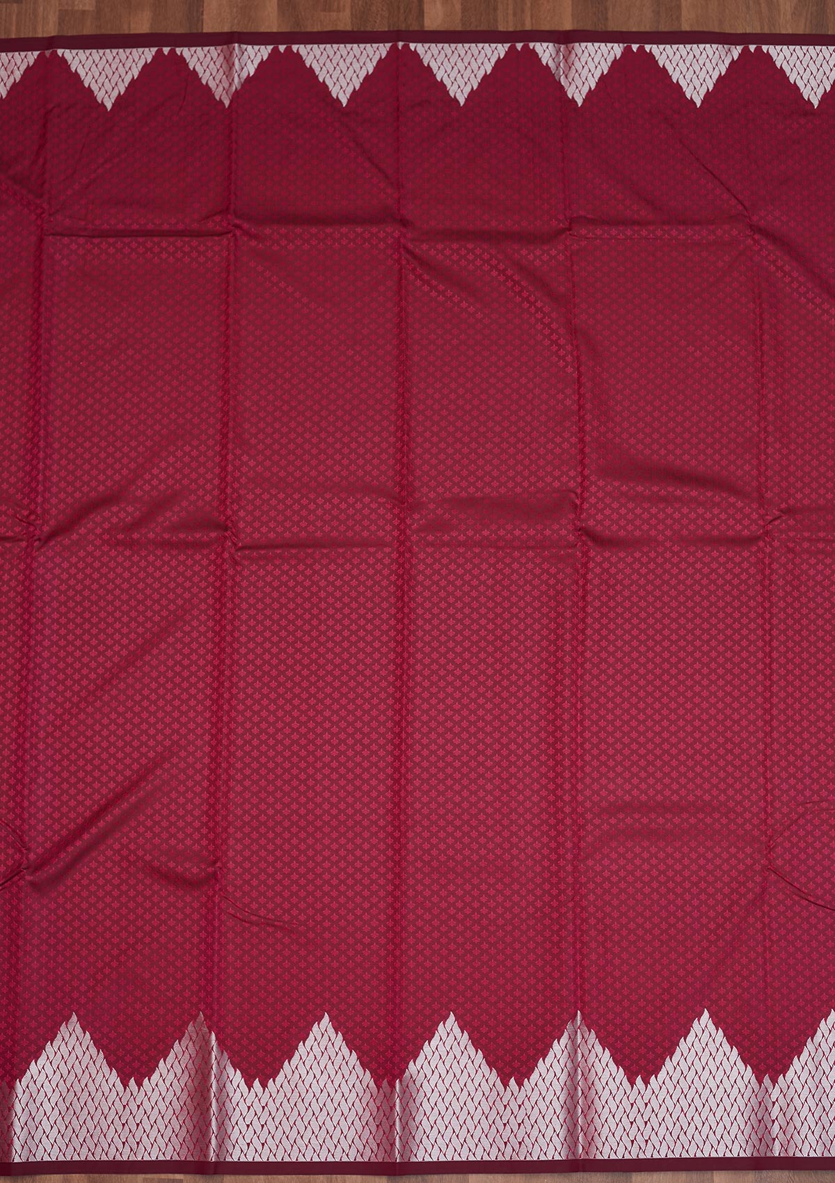 Wine Zariwork Banarasi Saree - Koskii