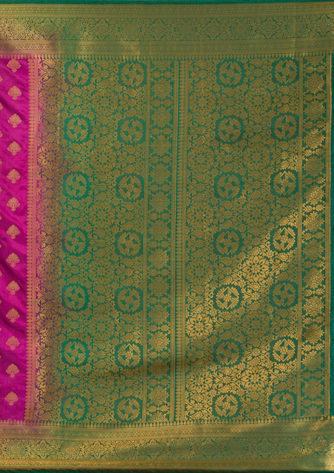 Wine Zariwork Banarasi Saree-Koskii