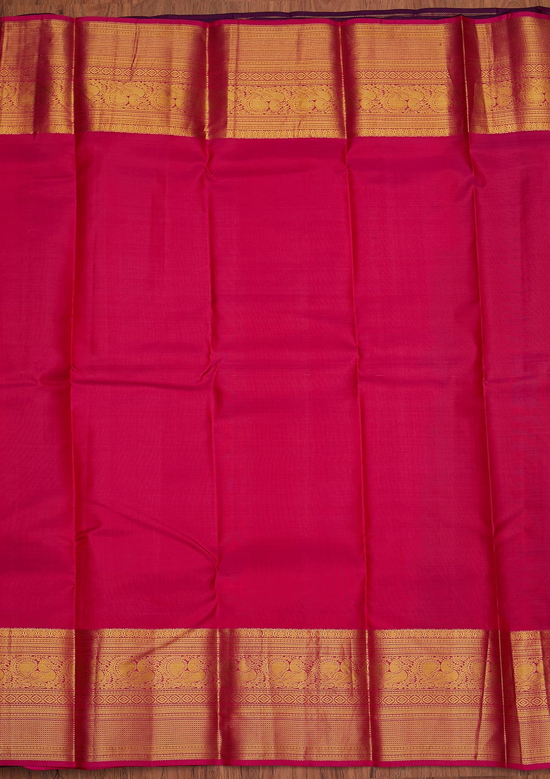 Wine Zariwork Pure Silk Designer Unstitched Saree - Koskii