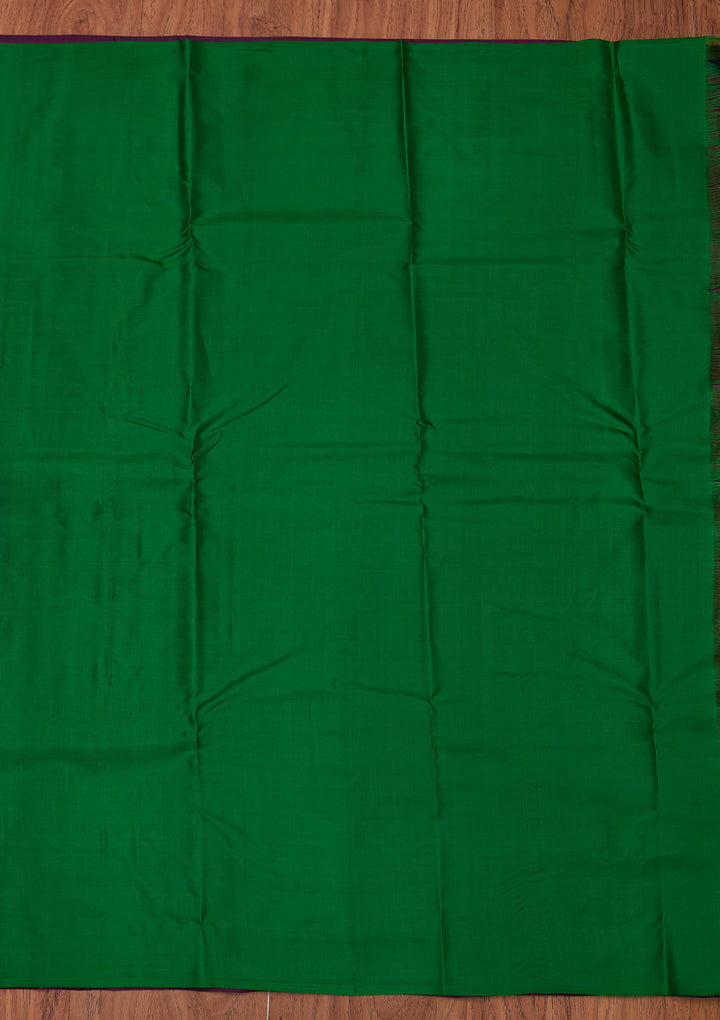 Wine Zariwork Pure Silk Designer Unstitched Saree - Koskii
