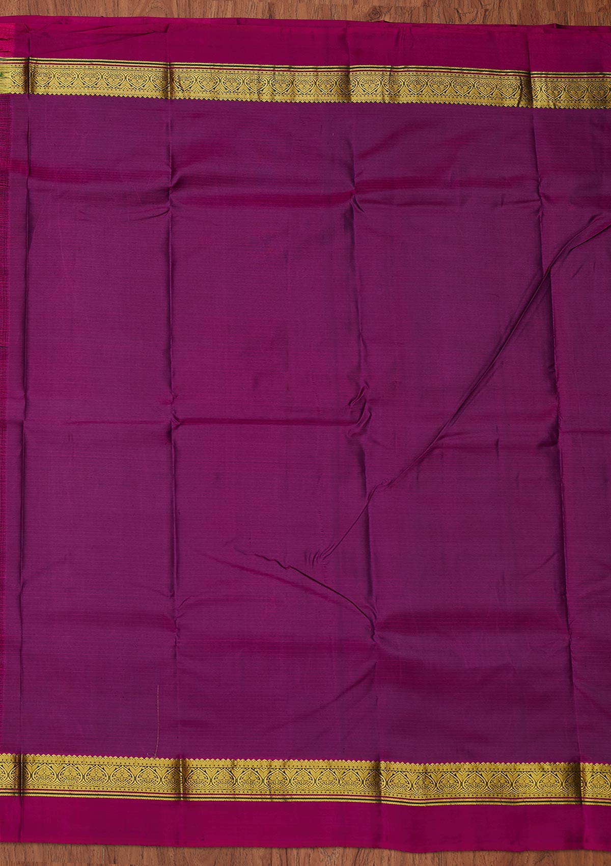 Wine Zariwork Pure Silk Designer Unstitched Saree - Koskii