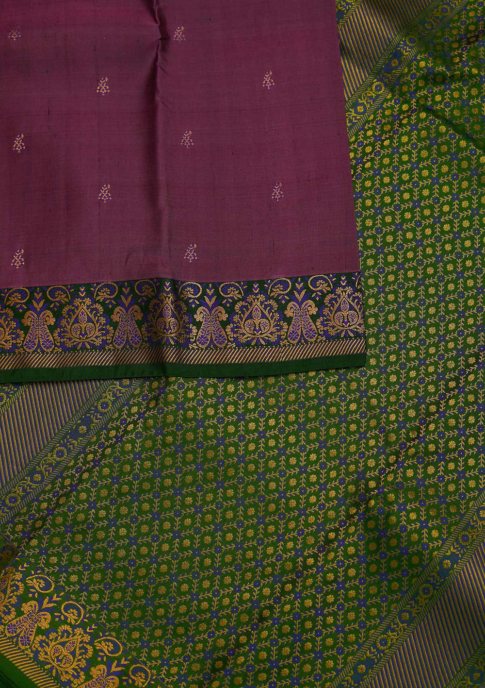 Wine Zariwork Pure Silk Designer Saree - Koskii