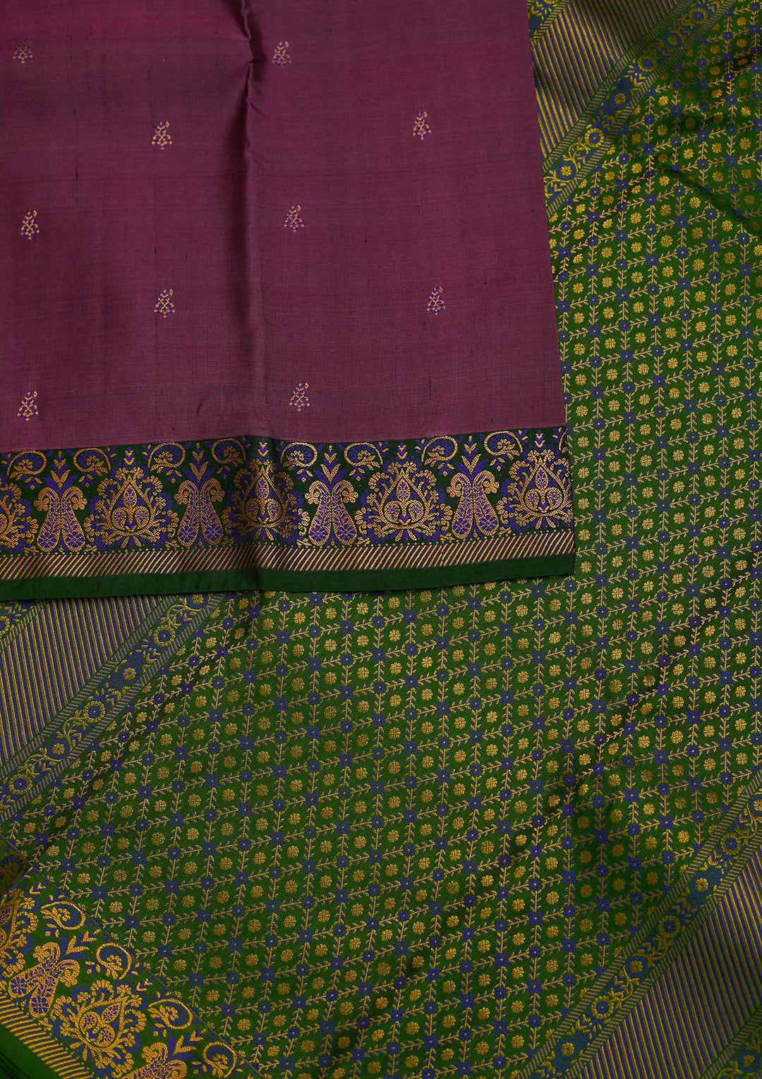 Wine Zariwork Pure Silk Designer Saree - Koskii