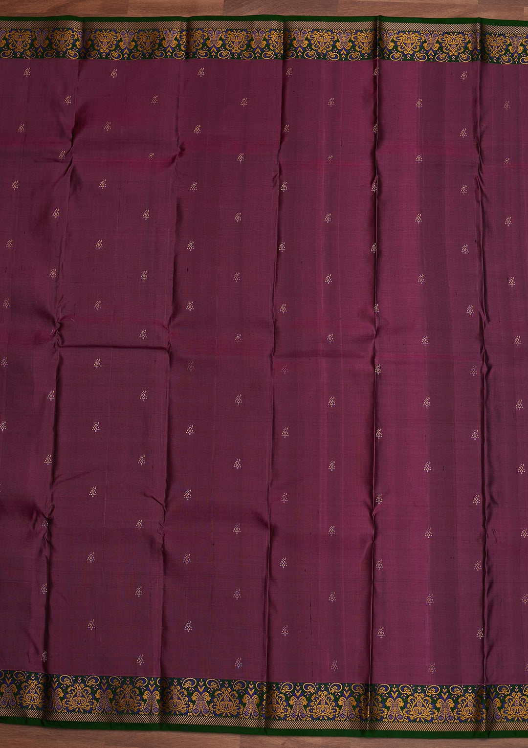 Wine Zariwork Pure Silk Designer Saree - Koskii