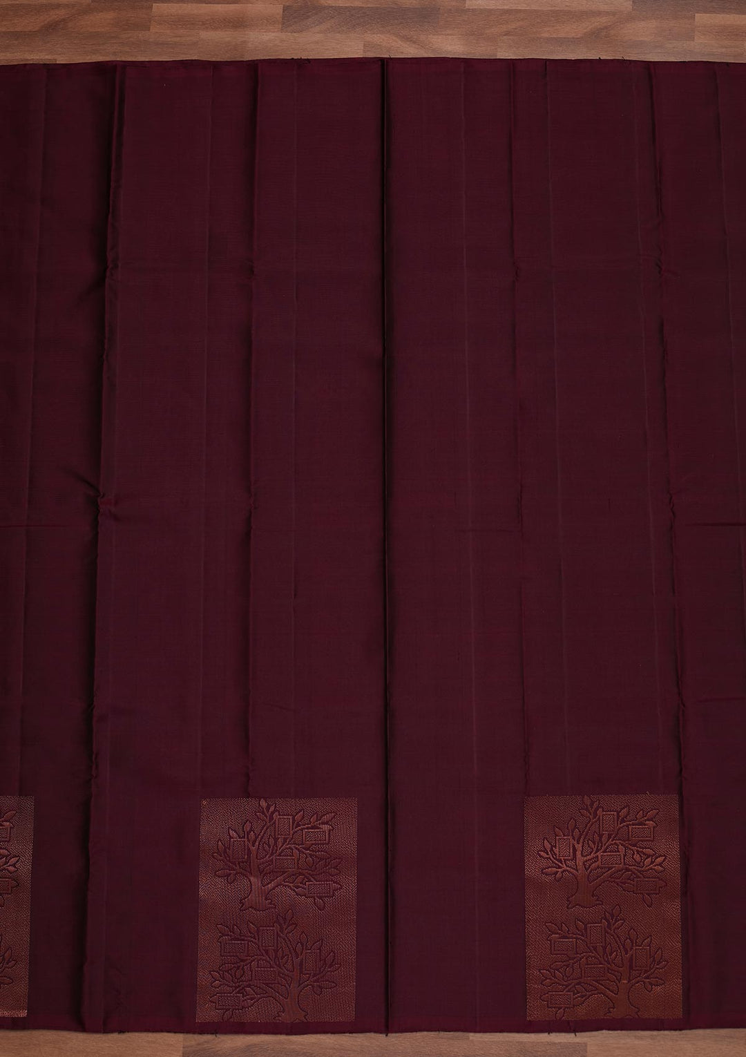 Wine Zariwork Pure Silk Designer Saree - Koskii
