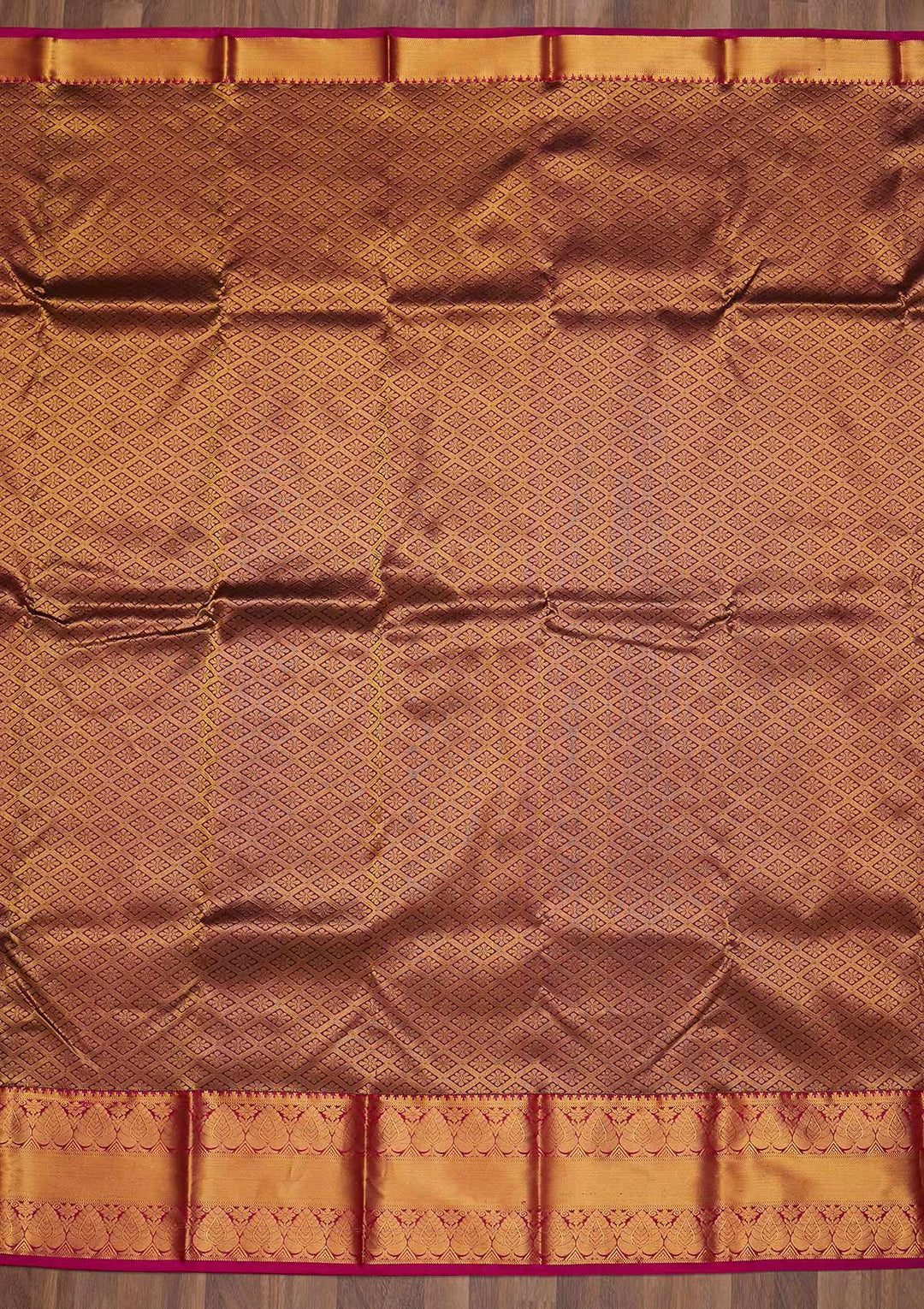 Wine Zariwork Pure Silk Saree-Koskii