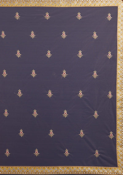 Yellow Gotapatti Raw Silk Designer Semi-Stitched Lehenga - Koskii