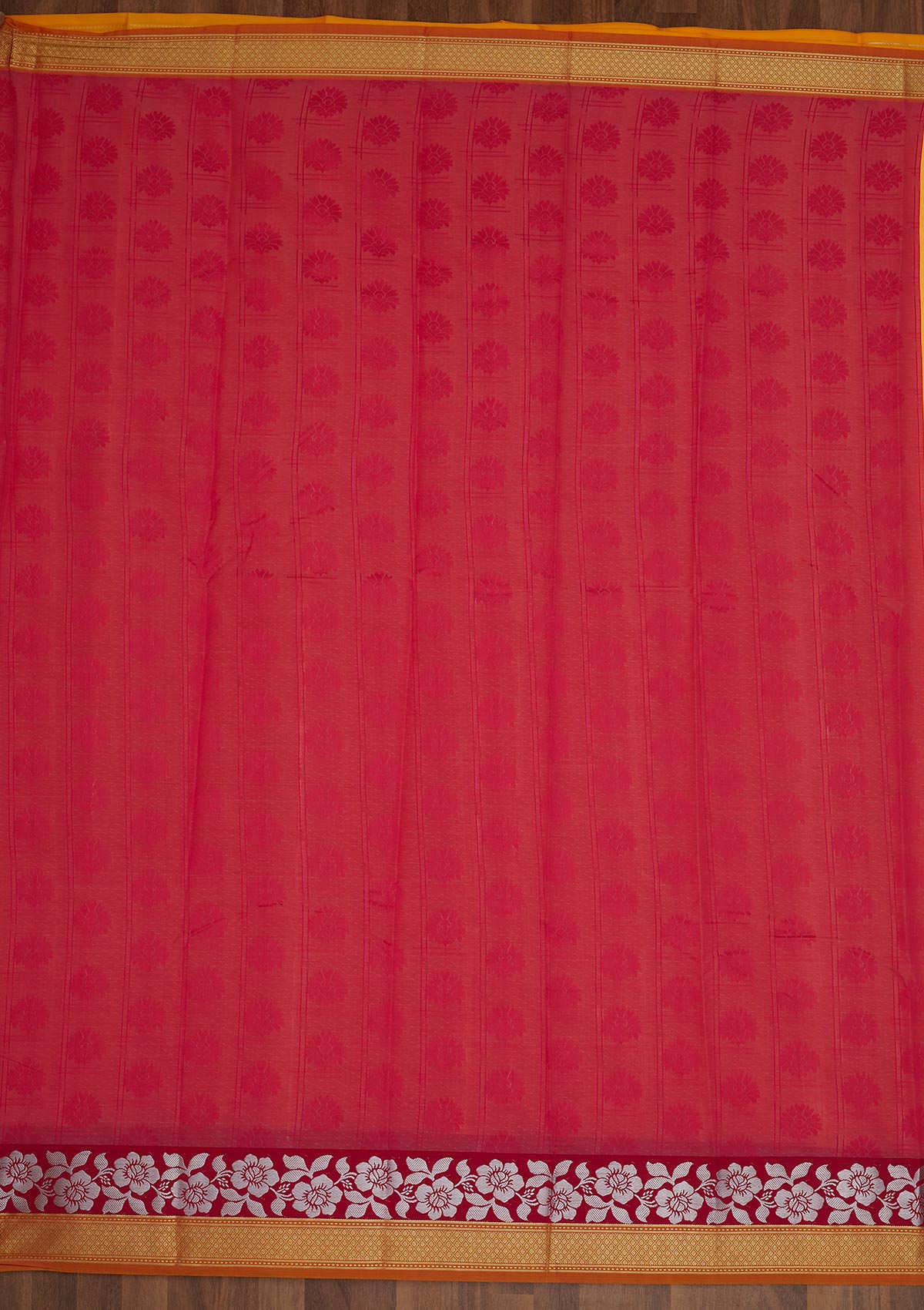 Yellow Zariwork Art Silk Saree - Koskii