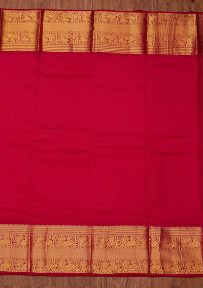 Yellow Zariwork Pure Silk Designer Unstitched Saree - Koskii