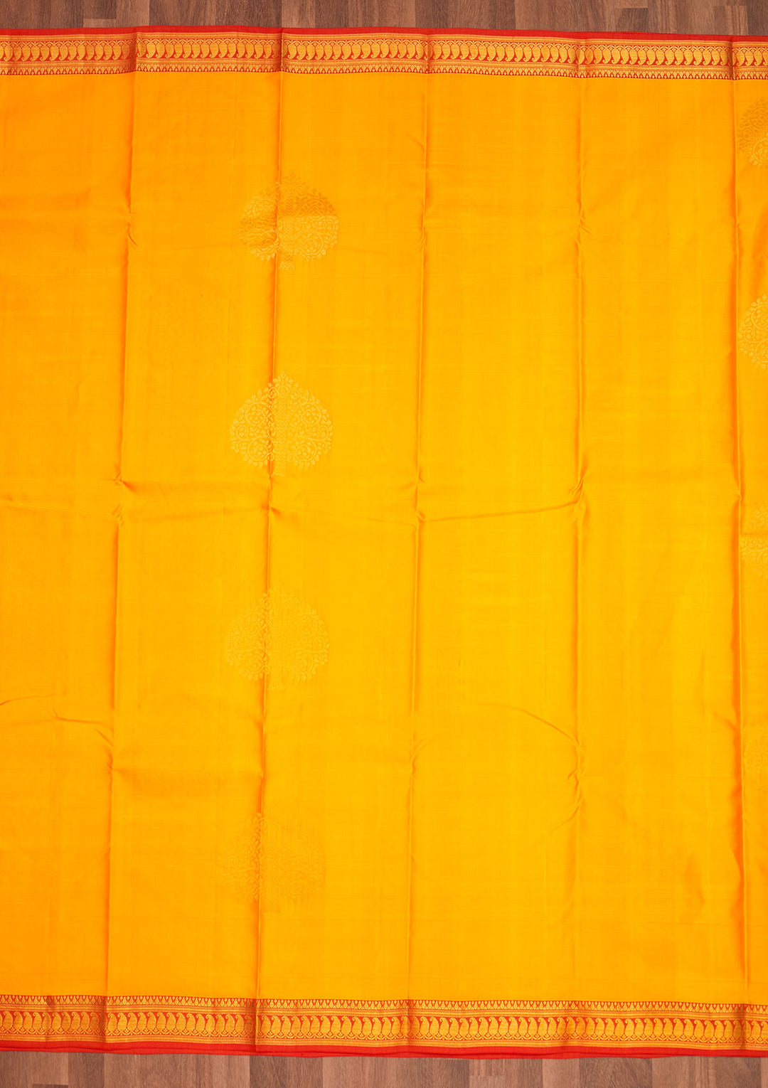 Yellow Zariwork Pure Silk Saree - Koskii
