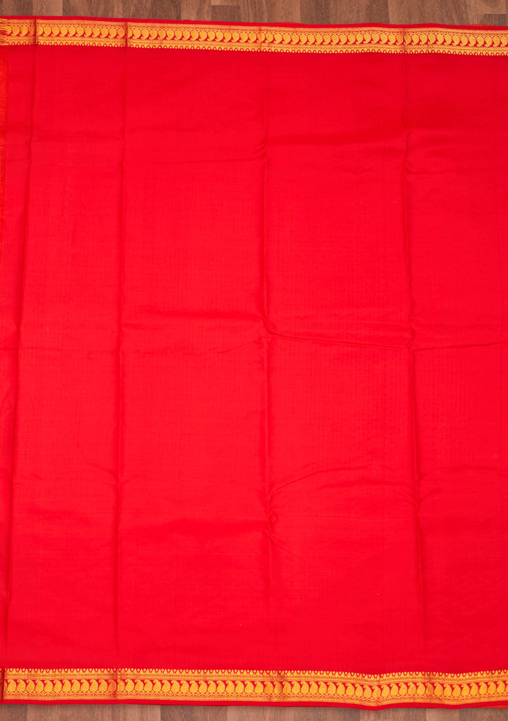 Yellow Zariwork Pure Silk Saree - Koskii