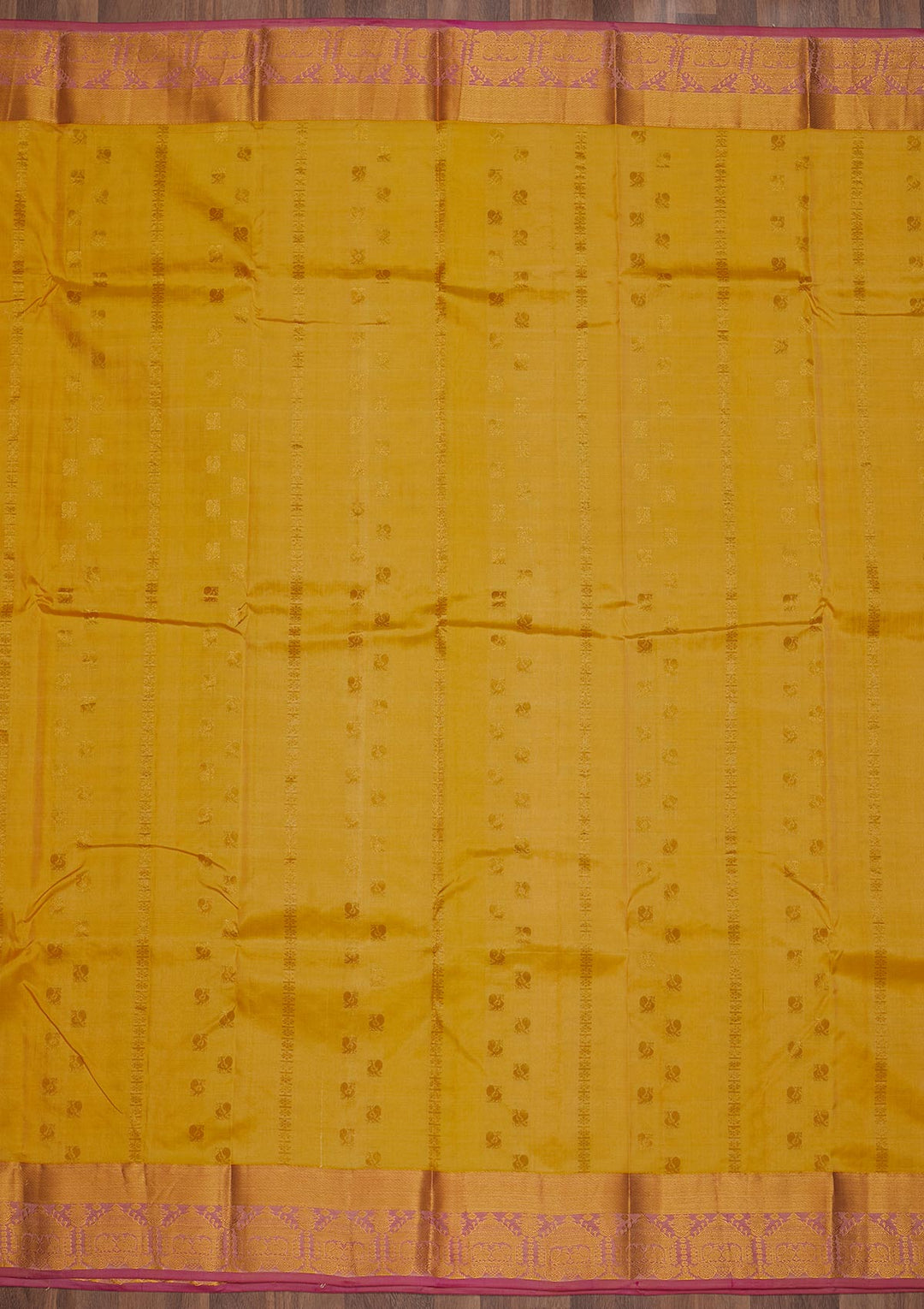 Yellow Zariwork Pure Silk Saree-Koskii