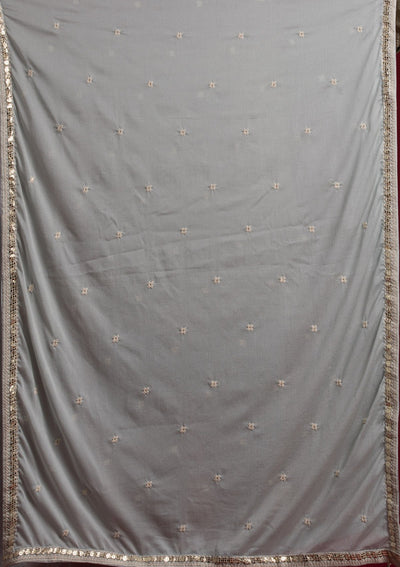 Light Grey Gotapatti Georgette Designer Lehenga - koskii
