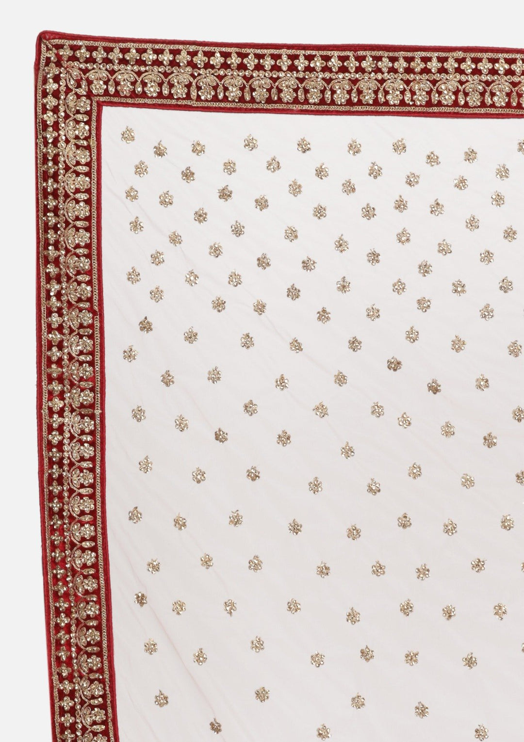 Maroon Stonework Velvet Designer Semi-Stitched Lehenga - koskii