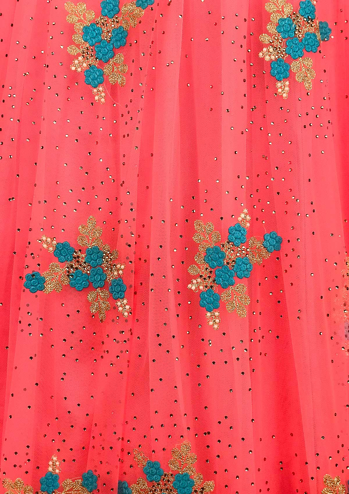 Pink Stonework Net Designer Gown - koskii